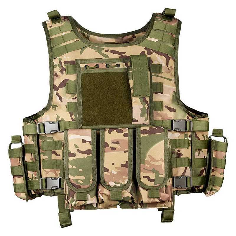 Tactische Vesten Outdoor Tactische Jacht Molle Vest Heren Militaire Schieten Wargame Vest Kogelvrij Politie Training Combat Vest Beschermend 240315