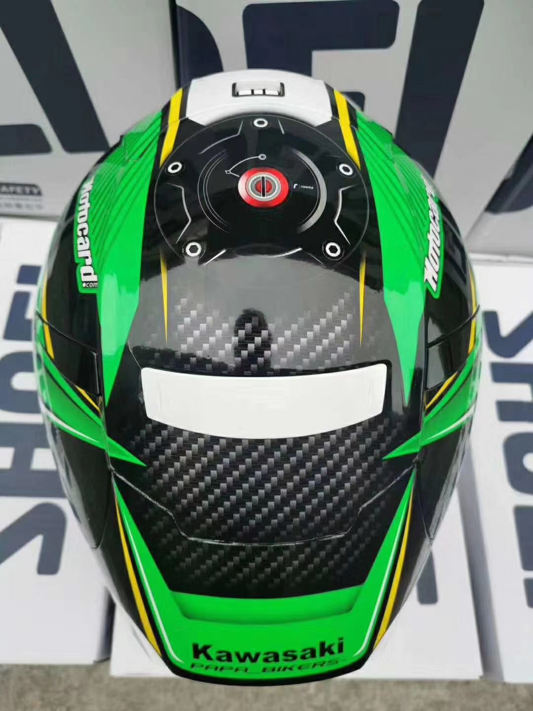 Capacete de rosto inteiro shoei x14 x-catorze verde kawasa ki, viseira anti-neblina, carro de equitação, motocross, corrida, capacete de motocicleta