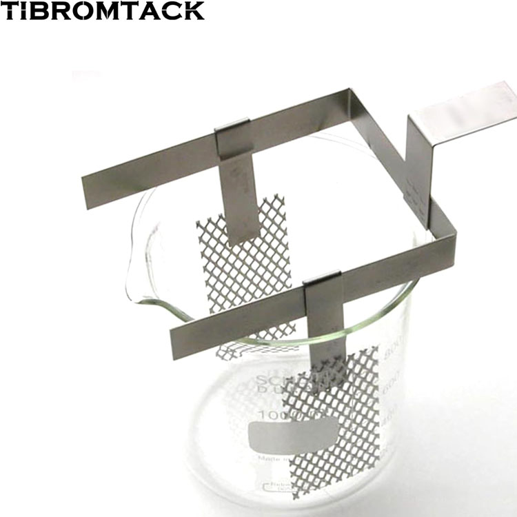 Tibromtack Jewelry Plate Plater Tool Mesh مع شبكة أنود التيتانيوم مع طلاء البلاتين لماء الهيدروجين الغني ومولد الماء المؤين 100mmx 30mm