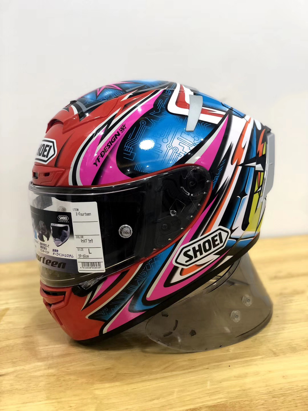 フルフェイスシューイx14 x-fourteenダイジロTC-1ピンクモーターサイクルヘルメットアンチフォッグバイザーマン車に乗るモトクロスレーシングバイクヘルメット