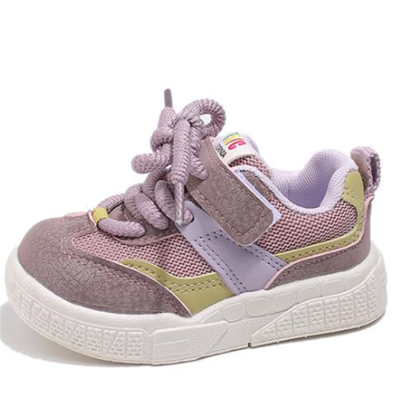 Baby Sports Shoes 2024 New Mixed Colors Spring Girls Boys' Casual Board Shoes Mesh Breathable Trend Shoes