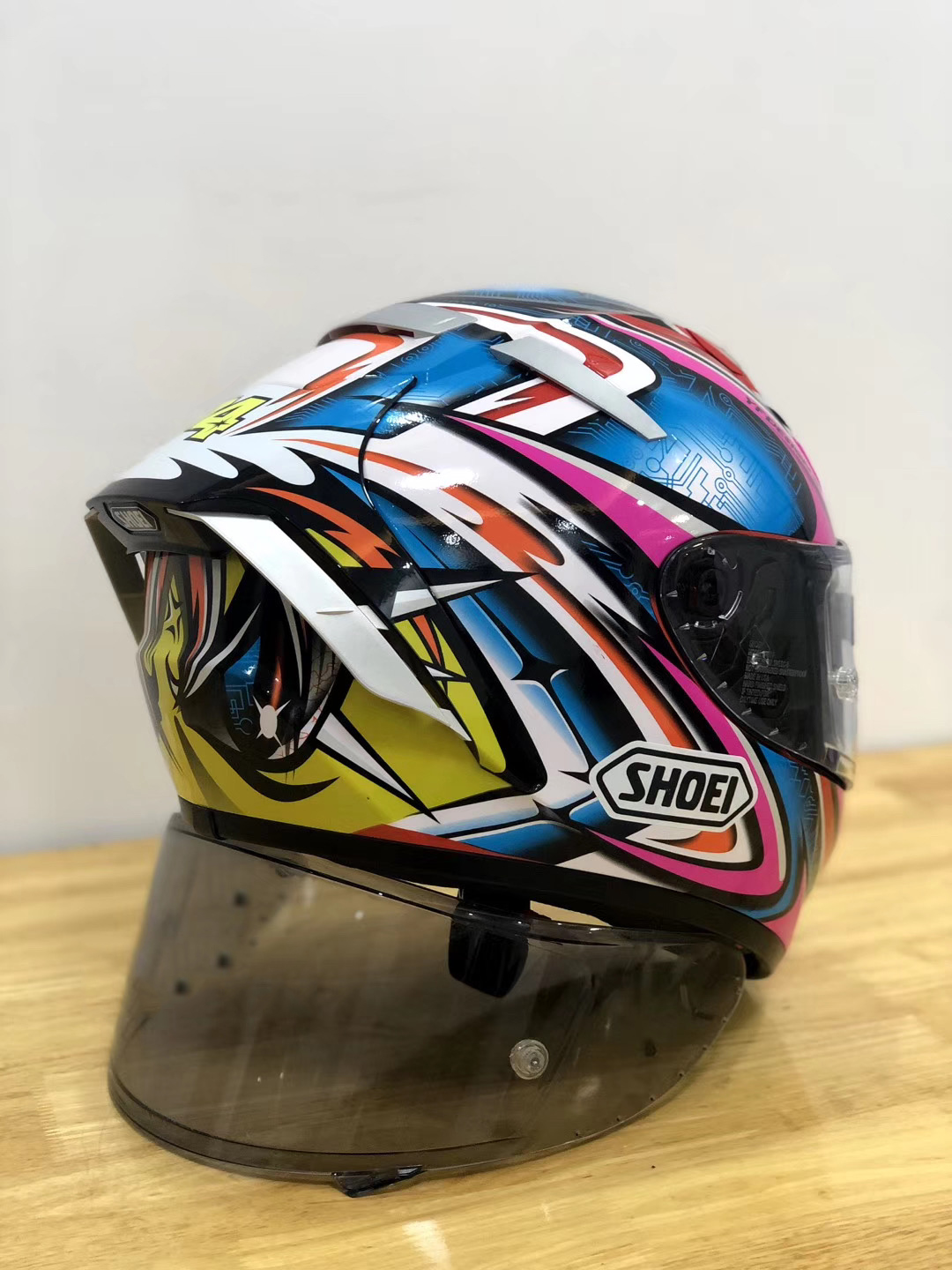 Casque de moto intégral shoei X14 X-Fourteen daijiro TC-1 rose visière anti-buée homme équitation voiture motocross course casque de moto