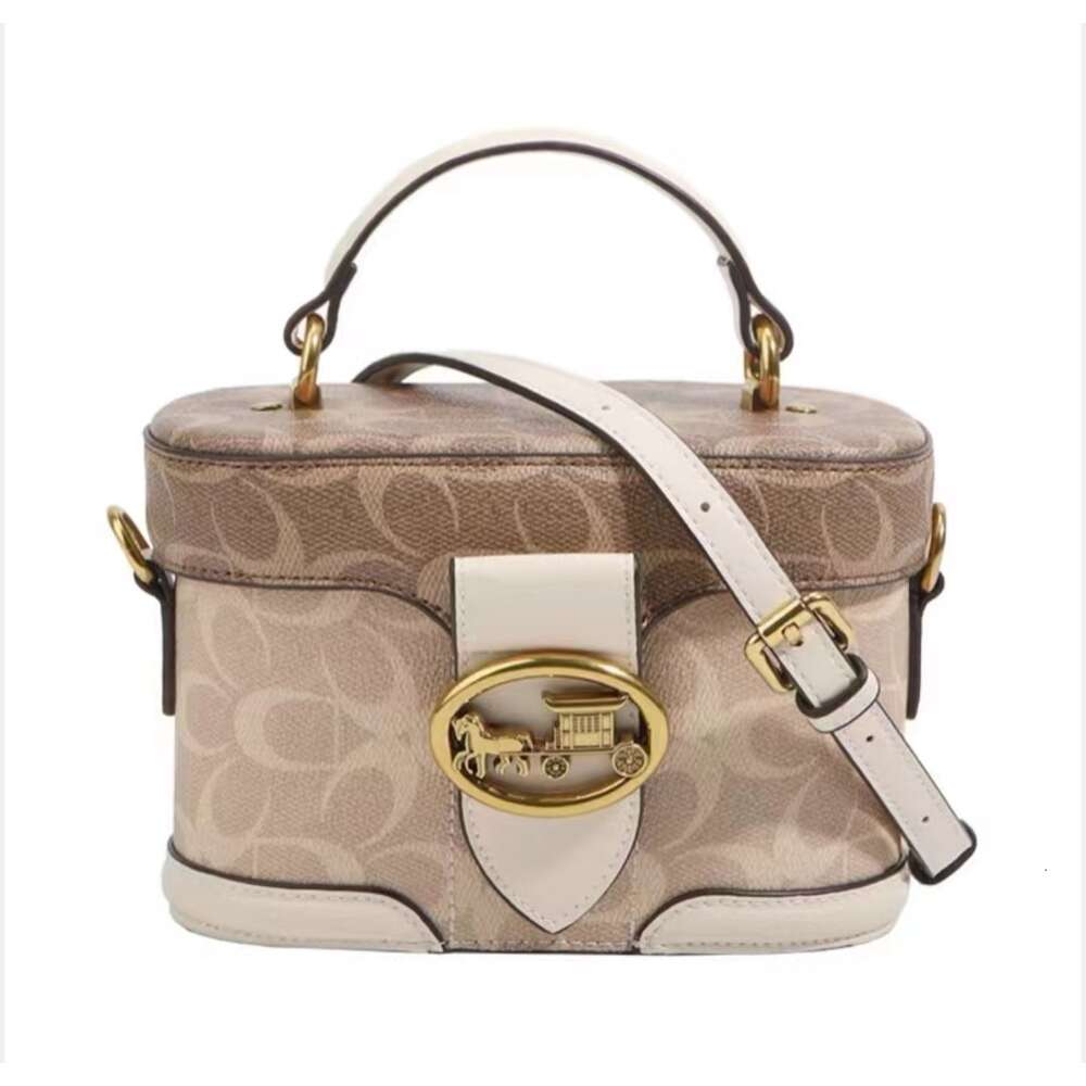 Fabrieksgroothandel Hong Kong 2024 Echt leer Nieuwe populaire make-uptas Modieus en luxe Limited Edition Handheld One-shoulder Crossbody Dames