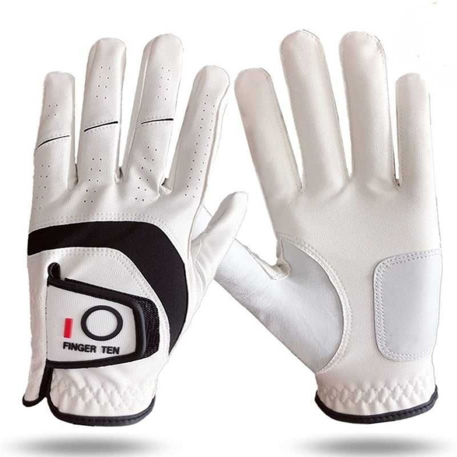 5 pièces Premium Cabretta cuir gants de Golf hommes gauche droite poignée de pluie résistant à l'usure Durable Flexible confortable 211229211Z