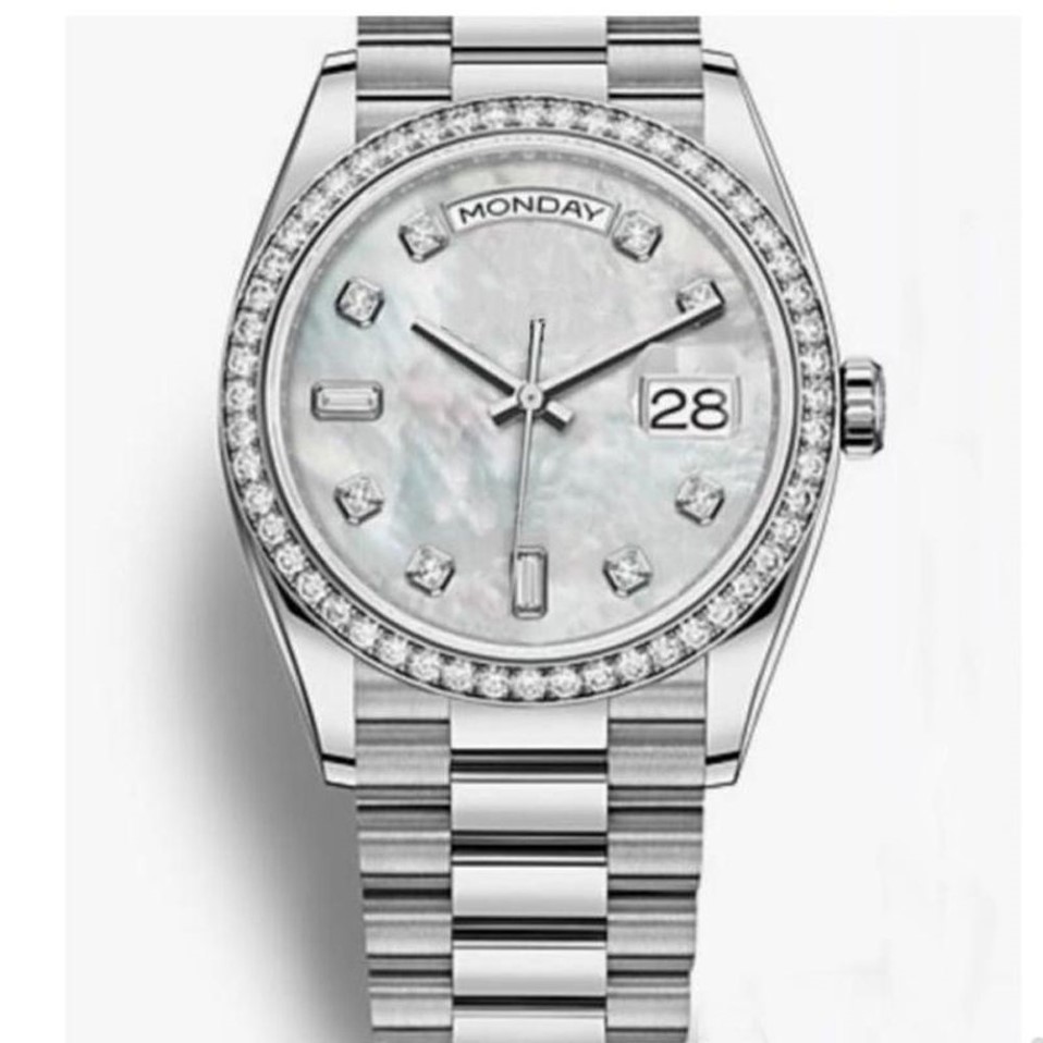 Sport Femmes Montre Unisexe Perle Cadran Diamant Mouvement Mécanique Automatique Verre Saphir En Acier Inoxydable Hommes Dame Montres Mâle Wr263N