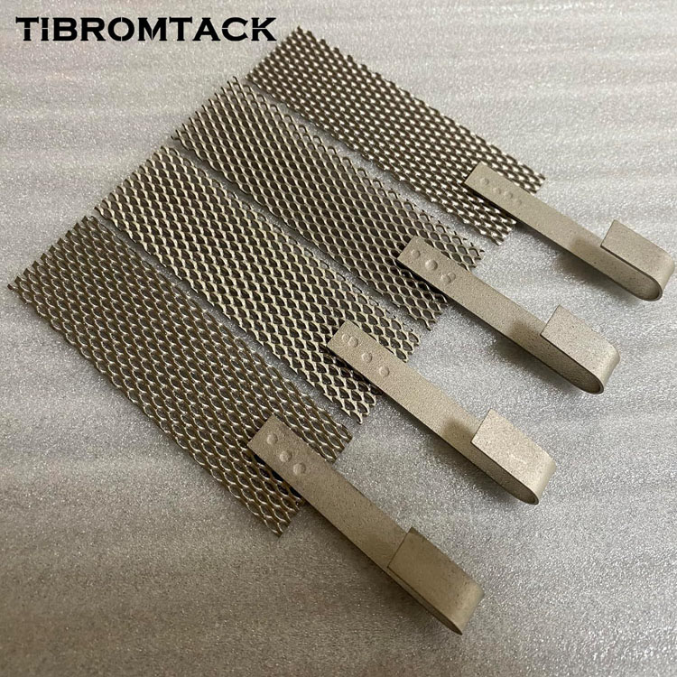 TIBROMTACK Jewelry Plating Plater Tool Mesh with Handle Titanium Anode Mesh with Platinum Coating for Rich Hydrogen Water and Ionized Water Generator 100mmX 30mm