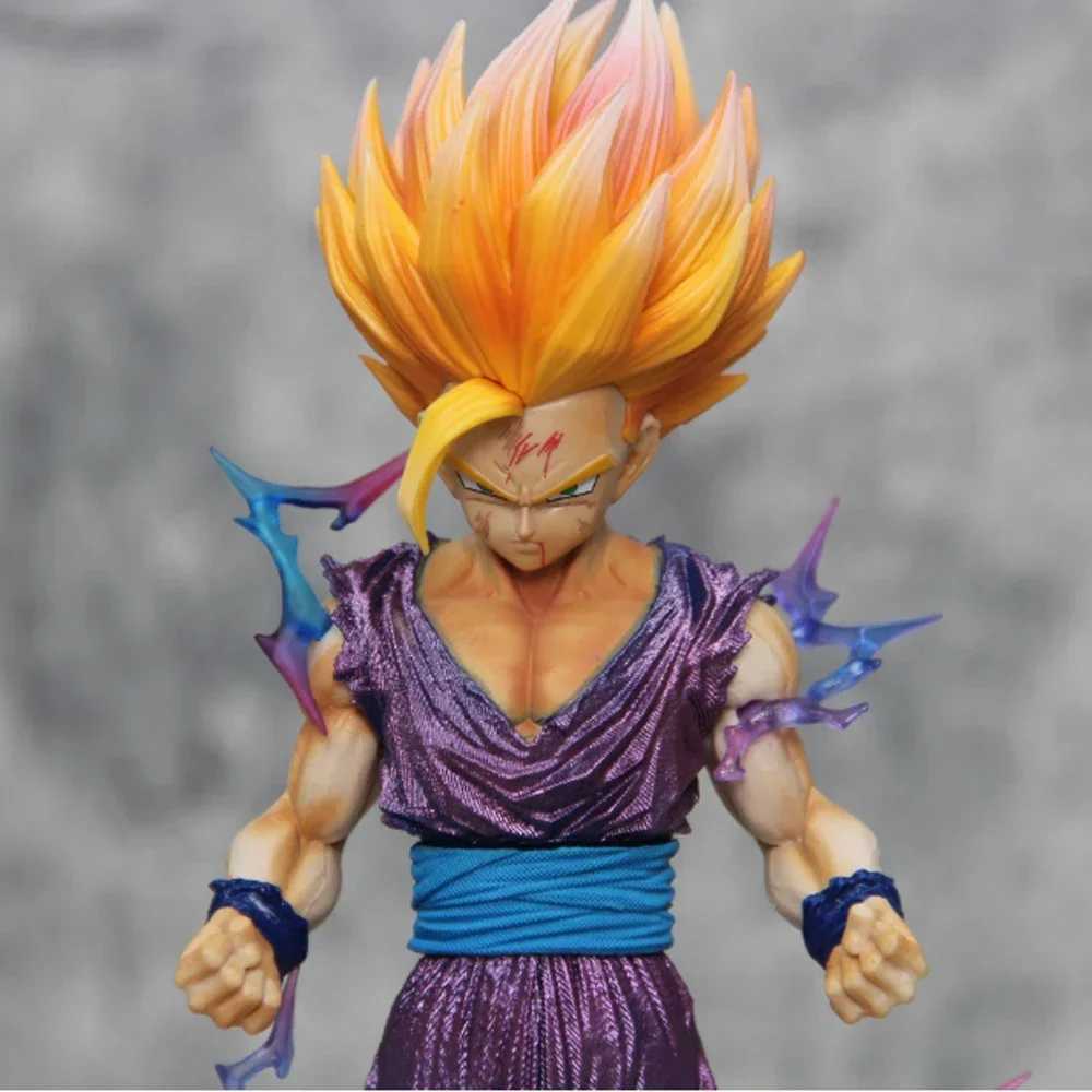 Figurines d'action 25 cm Z Figure d'anime Son Gohan Figurine d'action Super Saiyan 2 jeu de cellules enfants jouets décoartion Son Goku cadeau gratuit