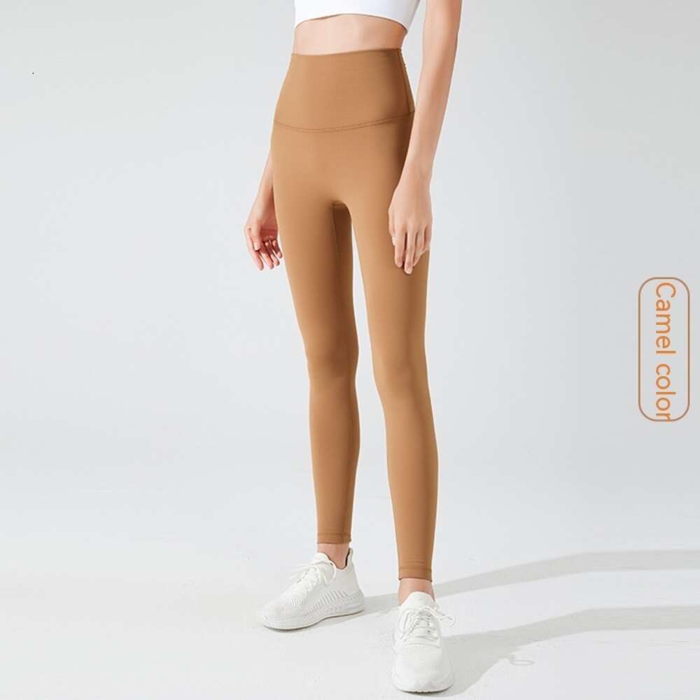 AL Pantaloni da yoga Cura della pelle Sensazione di nudo Afferrare l'abbigliamento da yoga con vita alta e sollevamento dell'anca Pantaloni da fitness Leggings da allenamento attillati