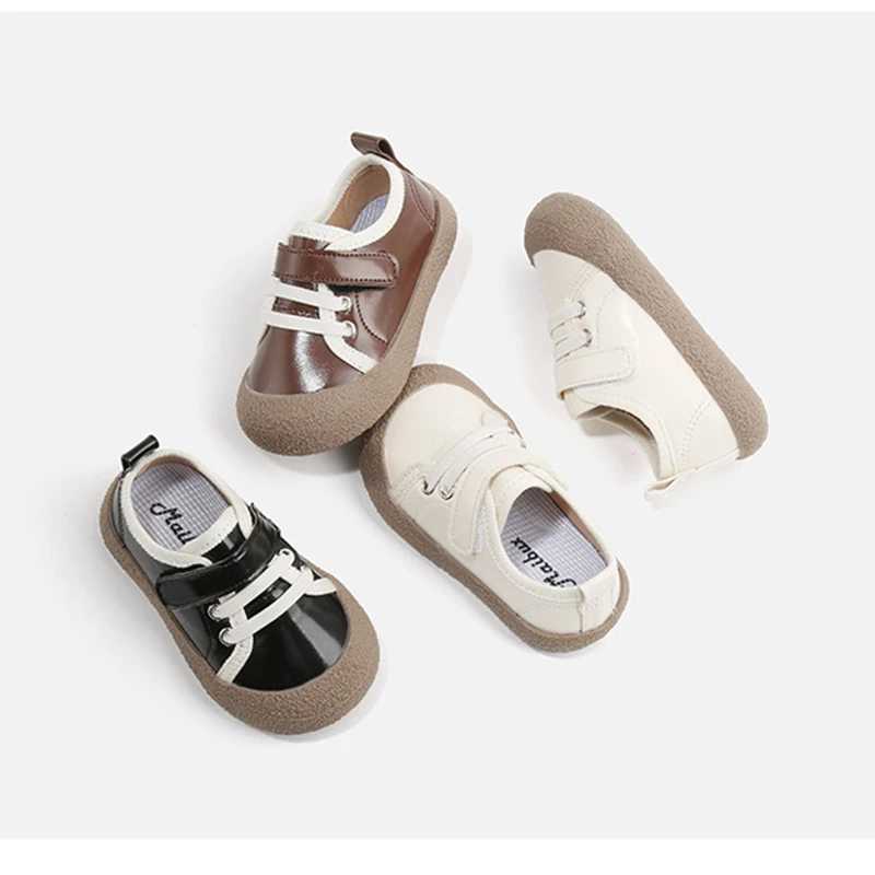 First Walkers Claladoudoud حذاء مطلي باللون الأولاد 2024 ناعمة من الأنقاض الصغيرة الفتيات الصغيرات غير الرسمي أحذية الربيع مقاوم للماء 240315