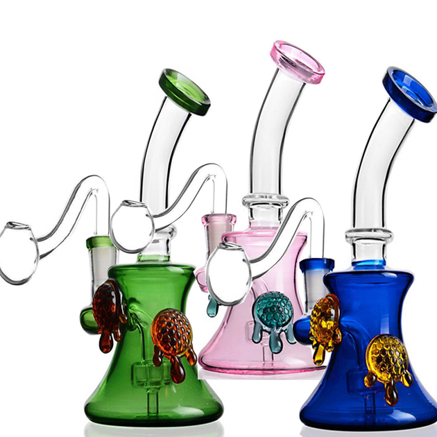 7.1inchs Beaker Base Dab Rigs Glass Bong Hookahs Smoke Glass Water Pipes Heady Glass Water Bongs with 14mm Joint