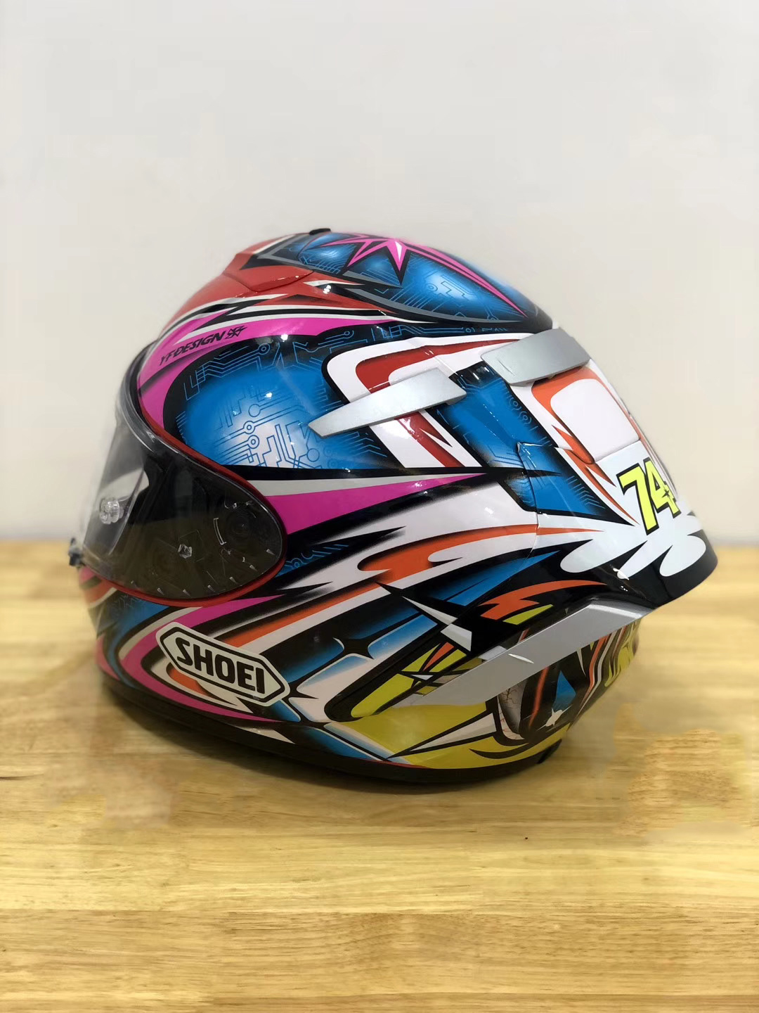 Casque de moto intégral shoei X14 X-Fourteen daijiro TC-1 rose visière anti-buée homme équitation voiture motocross course casque de moto