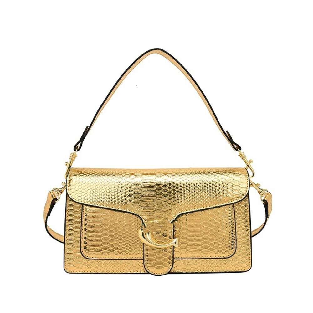 Storefront À la mode coréenne Macaron Crocodile Modèle 2024 Une épaule Sac à bandoulière populaire sur Internet Girl Trendy Small Square