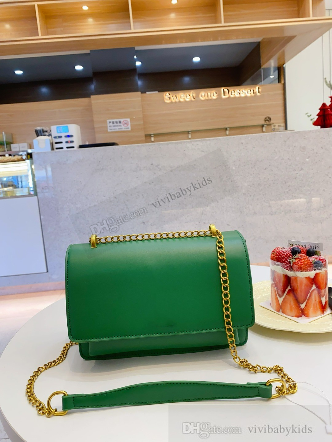 Fashion Girls Letter Handbags Lady Style Children Metals Chain One Counter Bag Colors Crossbody Bags S1205