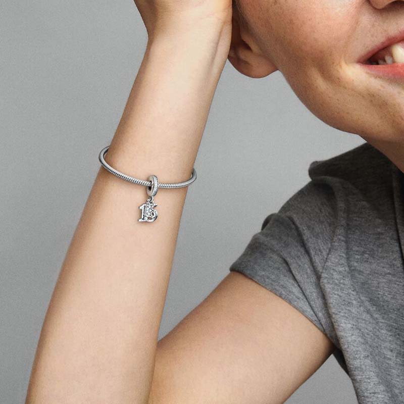 عيد ميلاد 15 سحر سحر Pandoras 925 Sterling Silver Charms Making Making Charms Necklace Pendant Girlfriend Gift with Original Box Top Qualit