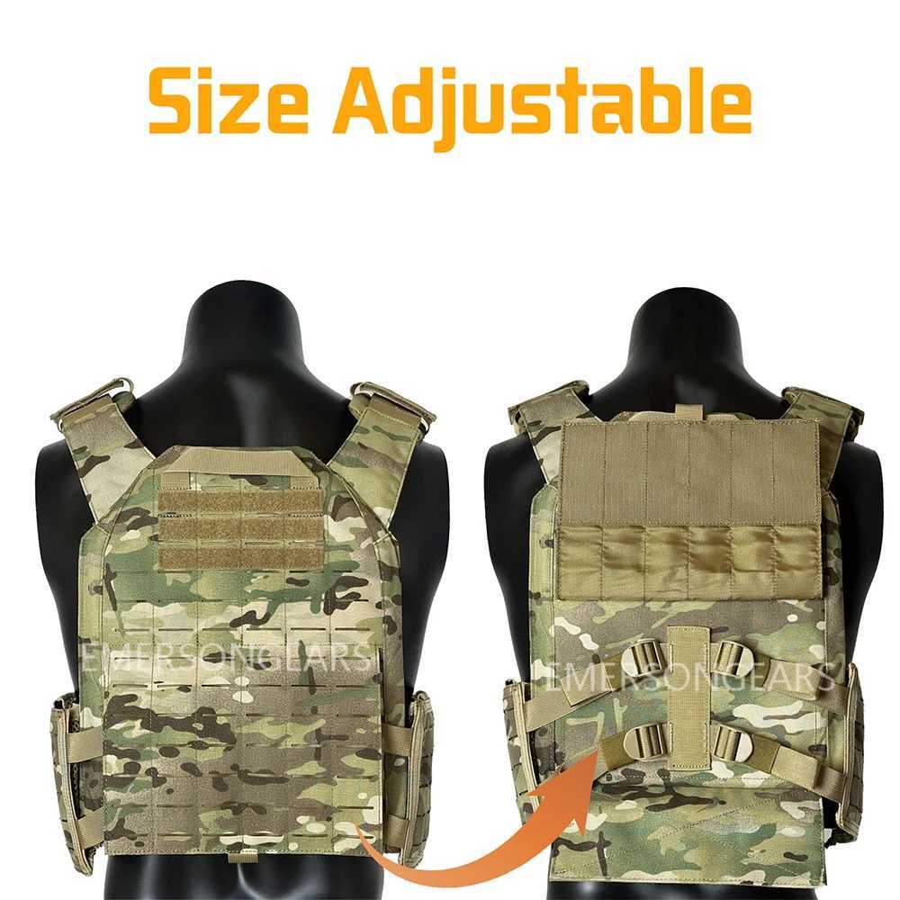 Gilets 1000D en Nylon, combinaison de découpe Laser tactique, gilet modulaire avec Triple couverture 24315