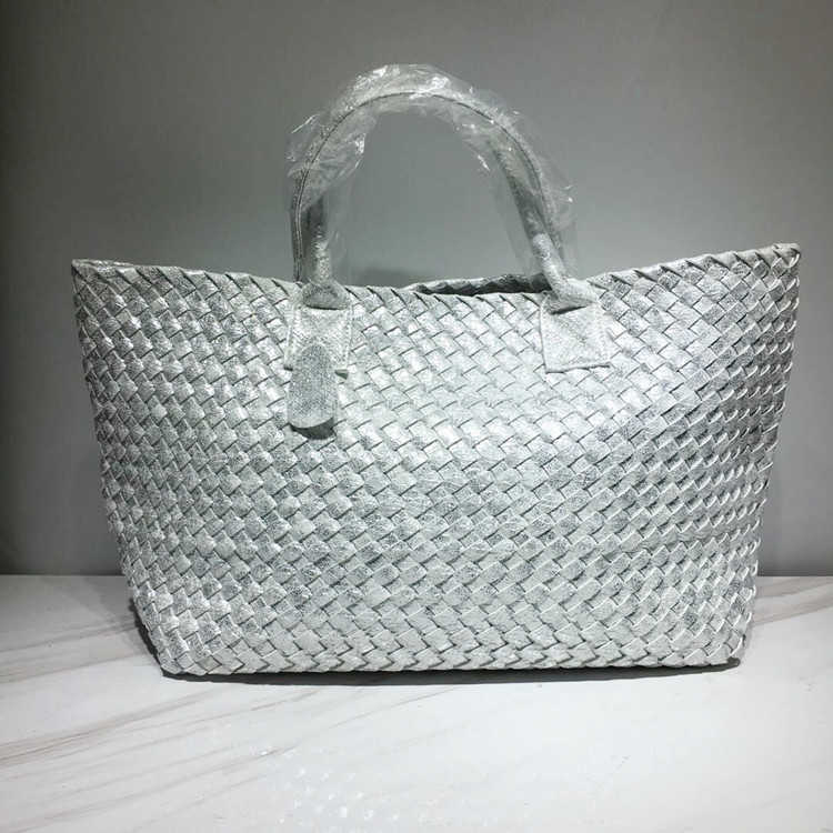 Designer Bottegs Arco Tote Venetas Borsa Snake Weave Donna 2024 Nuovo Cestino verdure portatile con una spalla Grande capacità Shopping Casual 3ZL5 8YNR