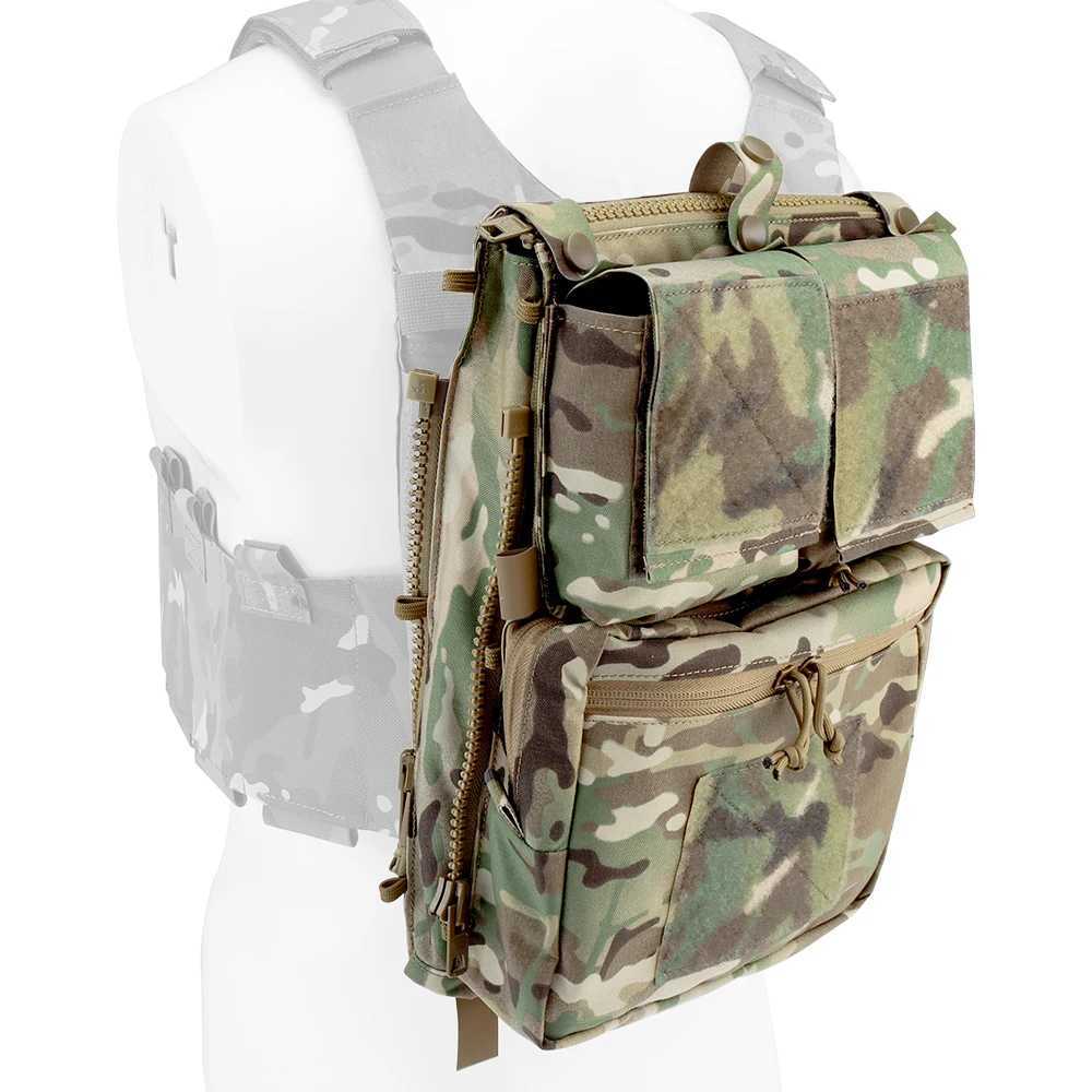 Panneau avancé sac à dos tactique plaque bouteille couverture sac armée chasse Airsoft gilet accessoires pour LV-119 Military Assault Vest 240315