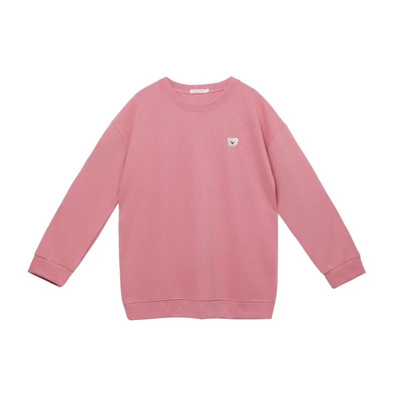 Réservoirs printemps sweat-shirt brodé ouvertures d'allaitement des deux côtés pull femmes enceintes vêtements haut 8569