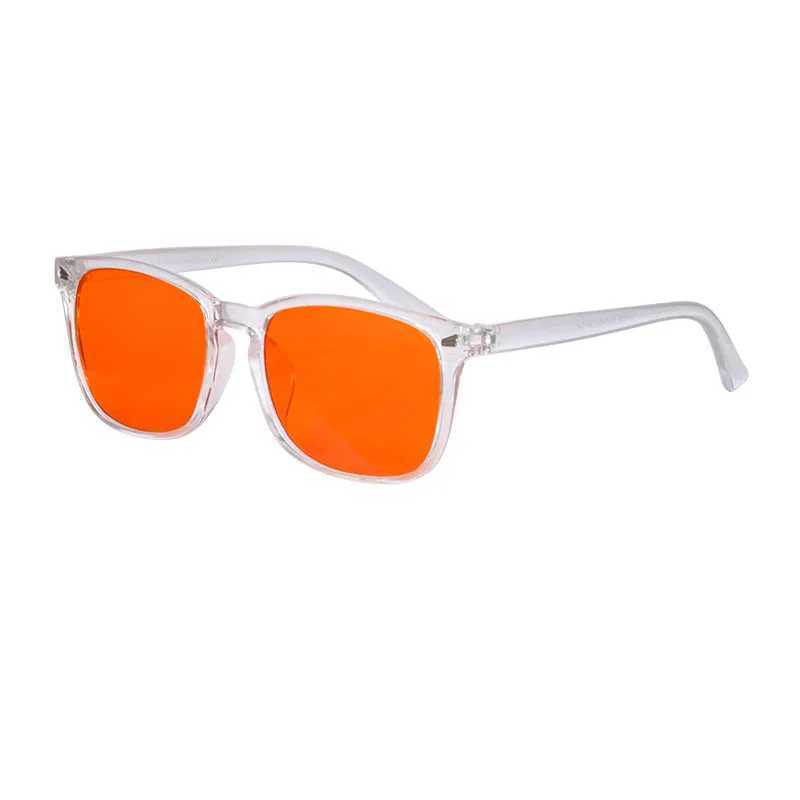 Occhiali da sole Uomo computer Arancione Giallo lenti trasparenti occhiali azzurro Occhiali da vista 3 blocking rate ldd240313
