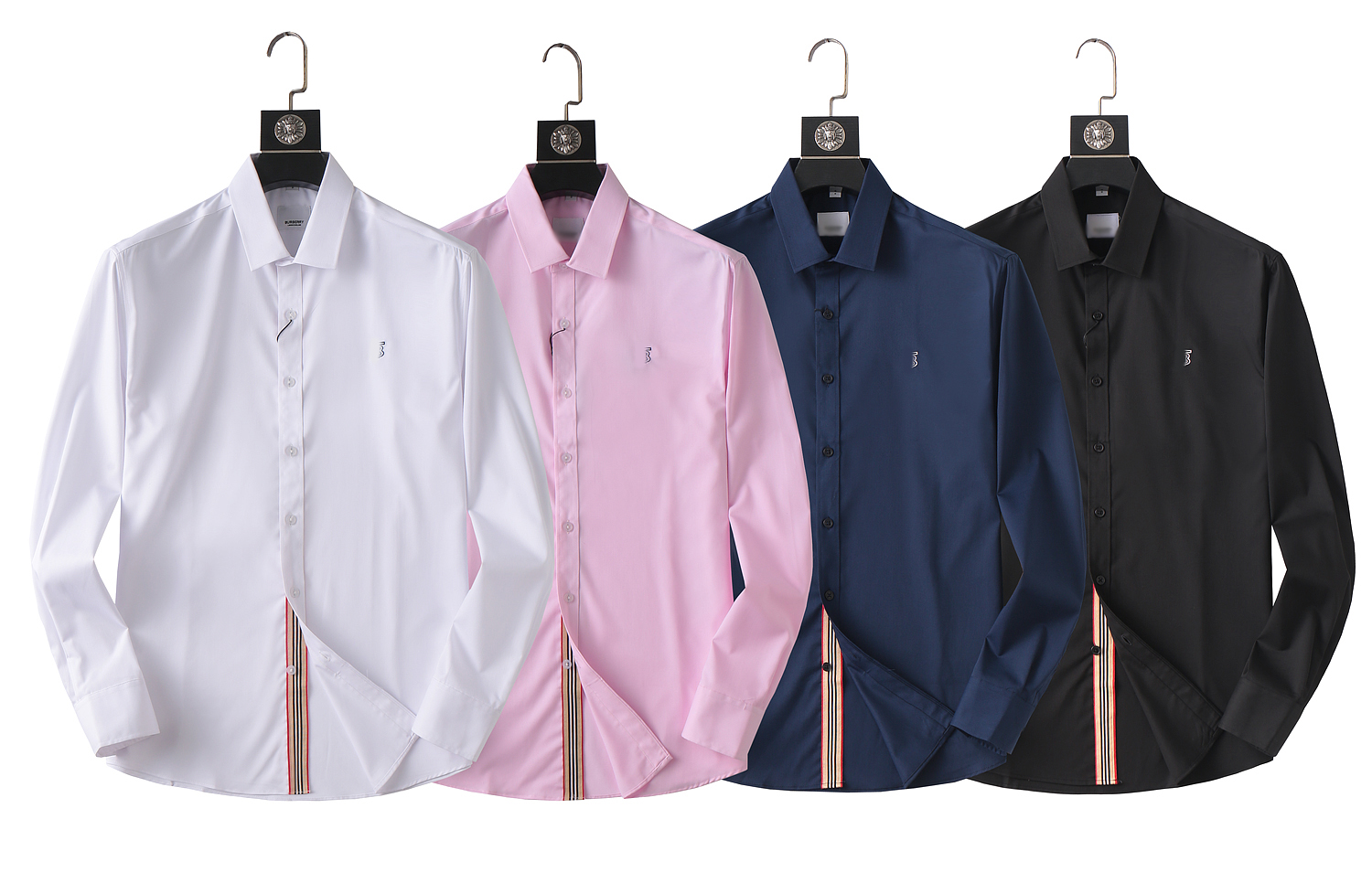 2024 European Station Trend Spring/Summer Men's Casual Shirt Classic Letter tredimensionell lyxig långärmad varumärkesdesigner Casual Business Shirt