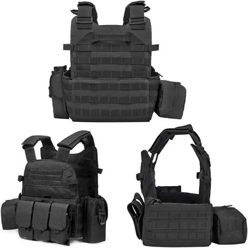 Tactische Vesten Camouflagevest 6094 tactisch vest nylon Molle met spinnenwebben kogelvrij camouflage jachtvest 240315