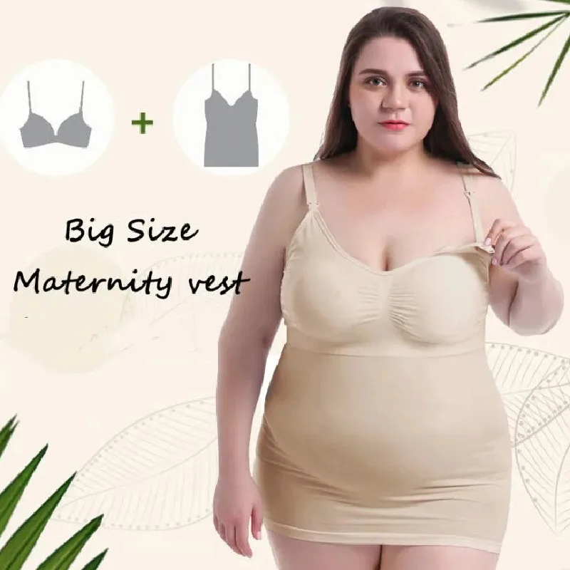 Serbatoi Maternità Plus Size Reggiseno da donna Ladies Allattamento al seno Intimo Madre Parto Vestiti la gravidanza Vest Sling