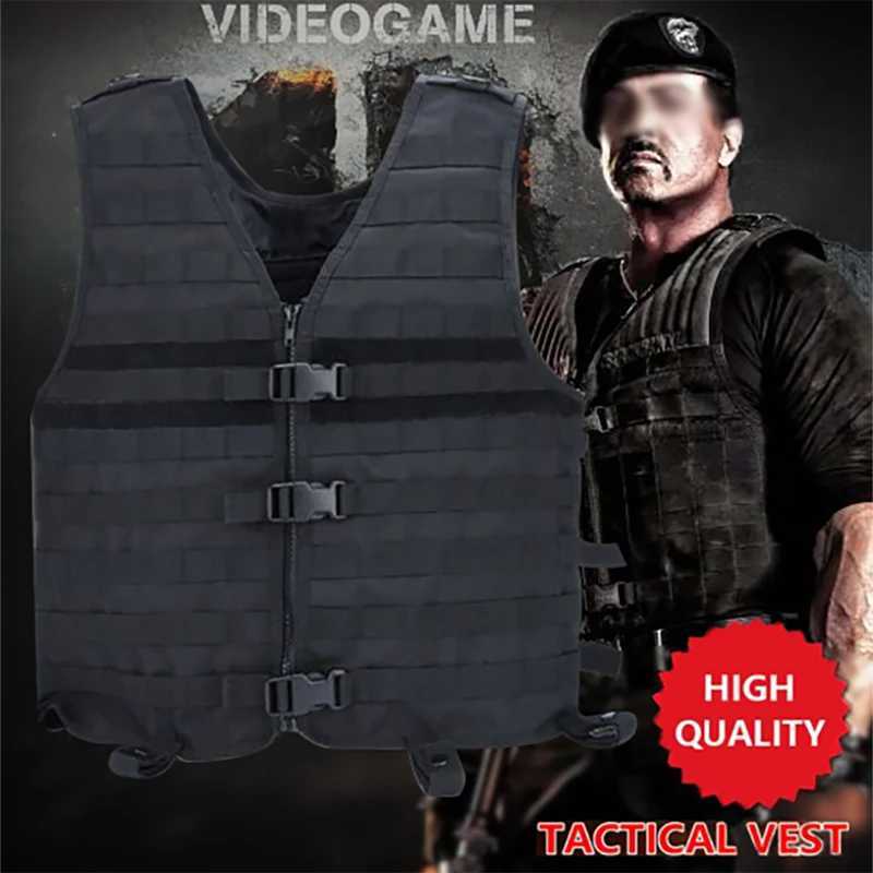 Tactische Vesten 900D Snelle Demontage Lichtgewicht Tactisch Vest MOLLE Militair Trainingspak Airsoft Combat Heren Jacht Paintball Veldjas 240315