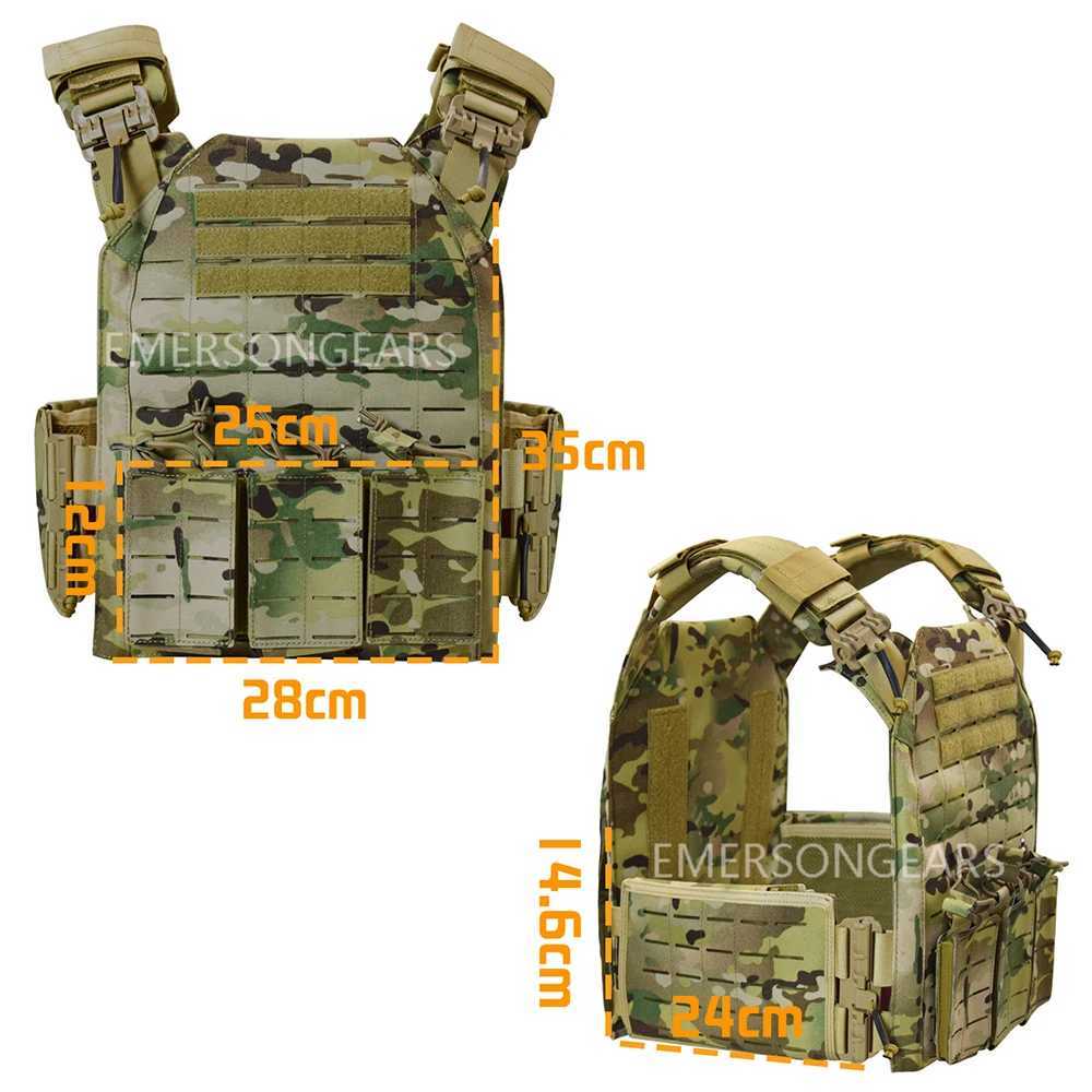 Gilets 1000D en Nylon, combinaison de découpe Laser tactique, gilet modulaire avec Triple couverture 24315