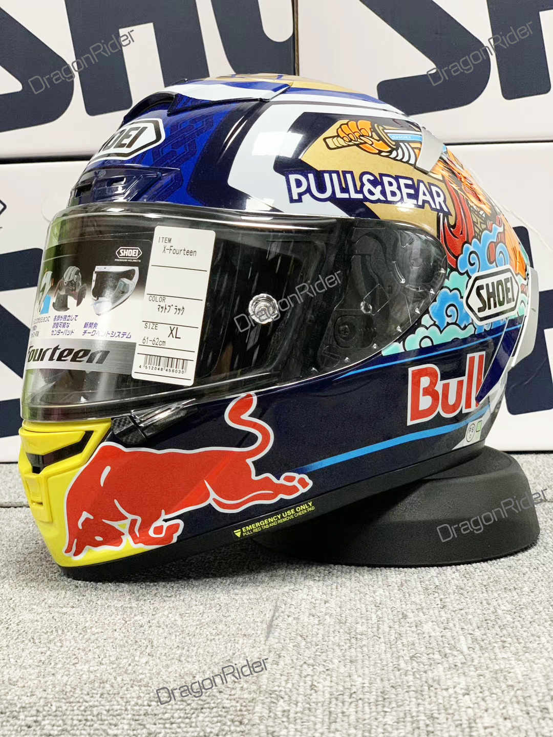 Full Face Shoei X14 X-Fourteen Motegi Red Bu ll Motorcykelhjälm Anti-dimma Visor Man Riding Car Motocross Racing Motorcykel hjälm