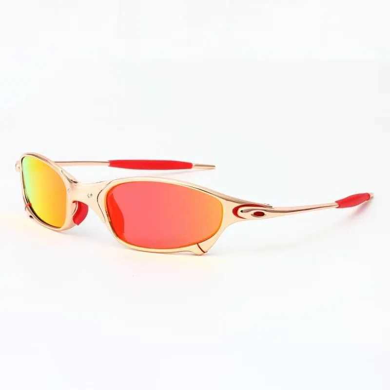 MTB Man Polarized UV400 Fishing Sunglasses Metal Bicycle Goggles Cycling Eyewear Riding Glasses B2-6 ldd240313