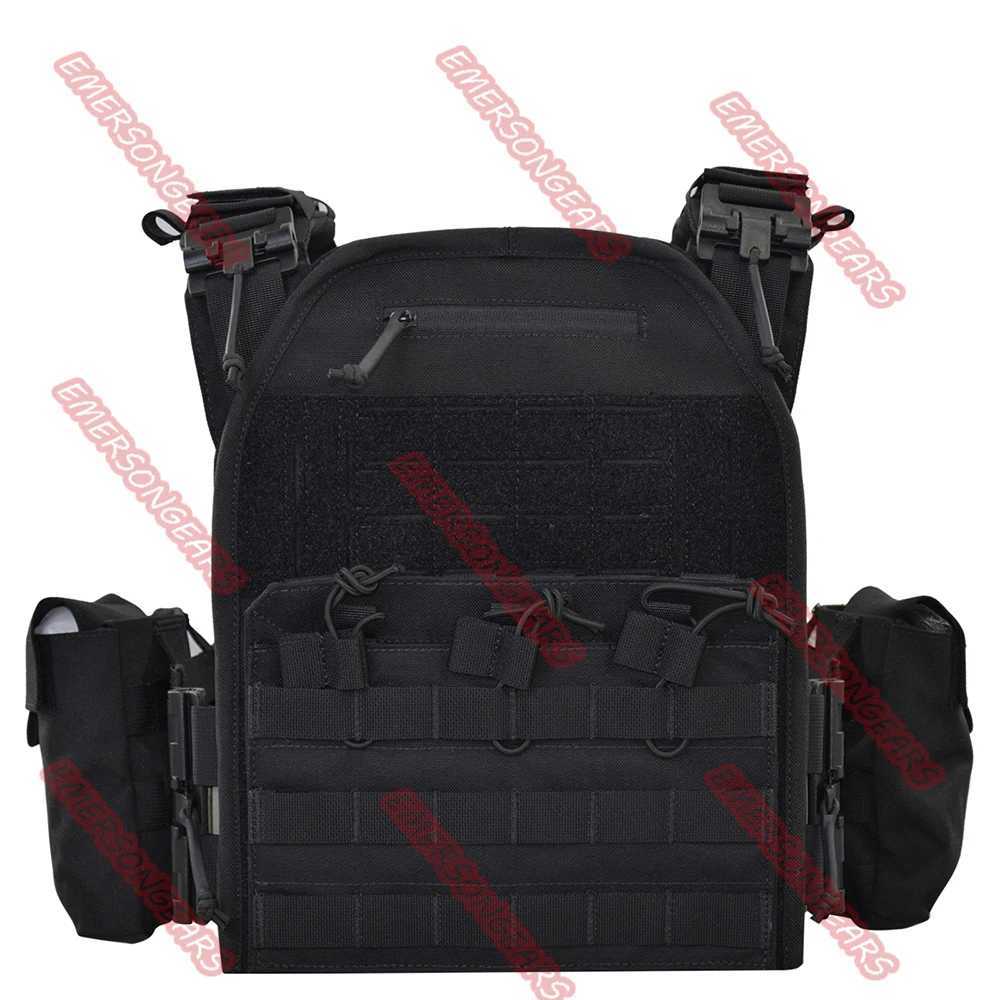 1000D Vests Nylon Size L Tactical Vest Run and Gone Set Bread Plate Pockets With Front Panel And EVA Padding 24315