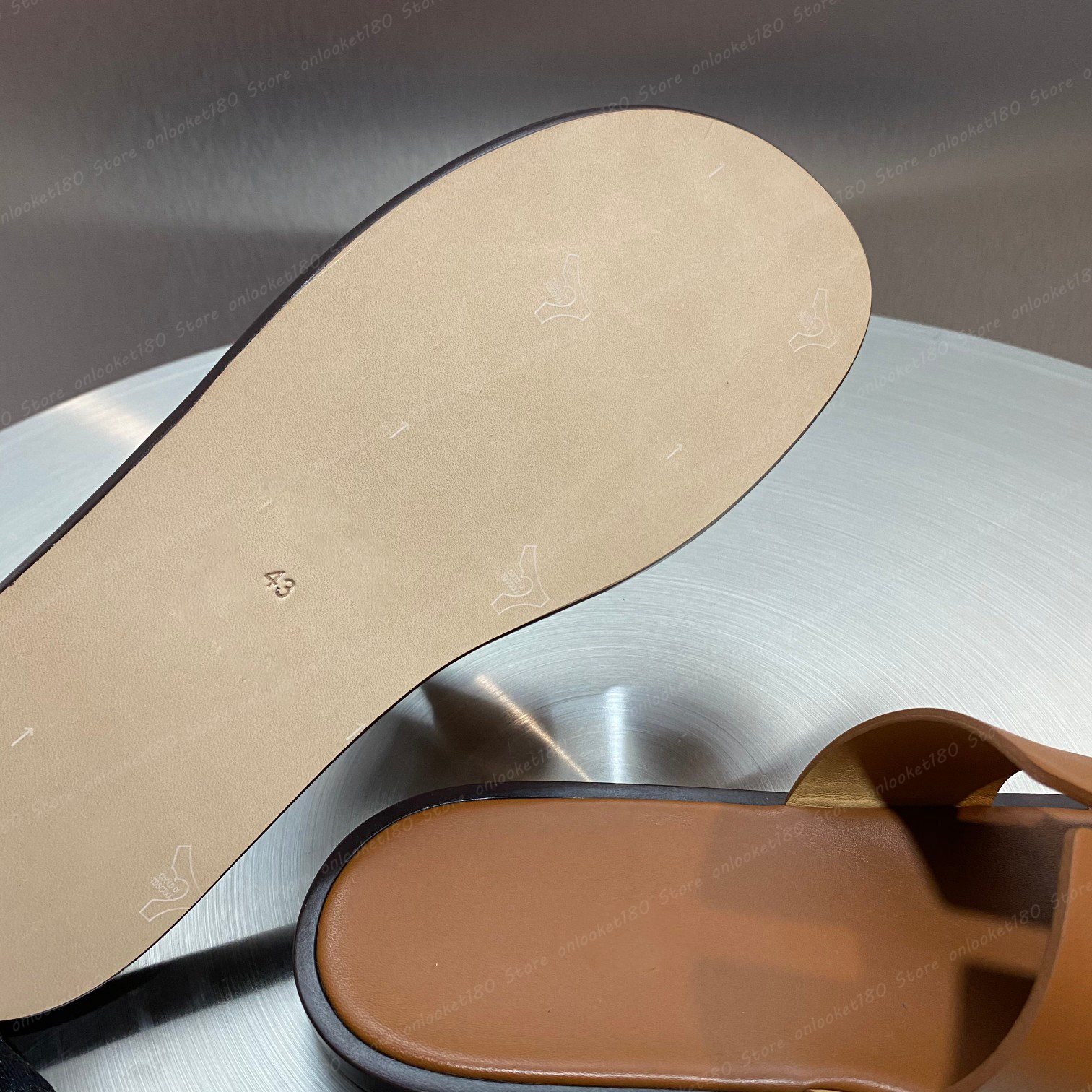 Män tofflor designer läder izmir sandal män izmir flip flop arv kalvskinn sandaler sommar lata stora strandssleden