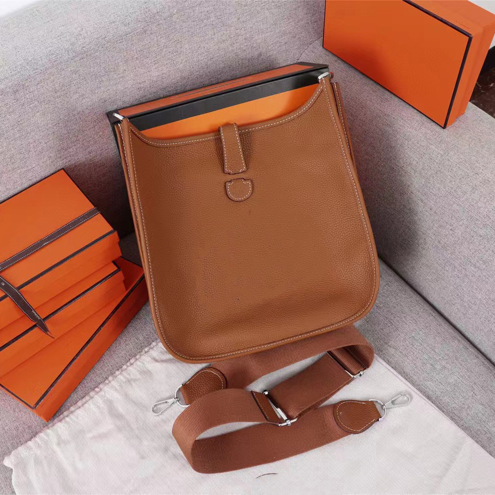 5A فاخرة كبر للسيدات ، حقيبة مصمم ، مصمم ، مستطيل ، إيفل ، حقيبة اليد ، حقيبة كتف ، حقيبة ، حقيبة جلدية حقيقية ، حقيبة جلدية حقيقية ، اللون البرتقالي للجنسين