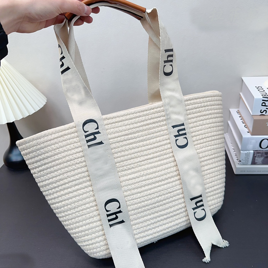 Designer Beach Bags Luxury Tote Bag Summer Casual Straw Large Capacity Totes Womens Handbag High Quality Shopping Bags Fashion Handbags Purses 39cm