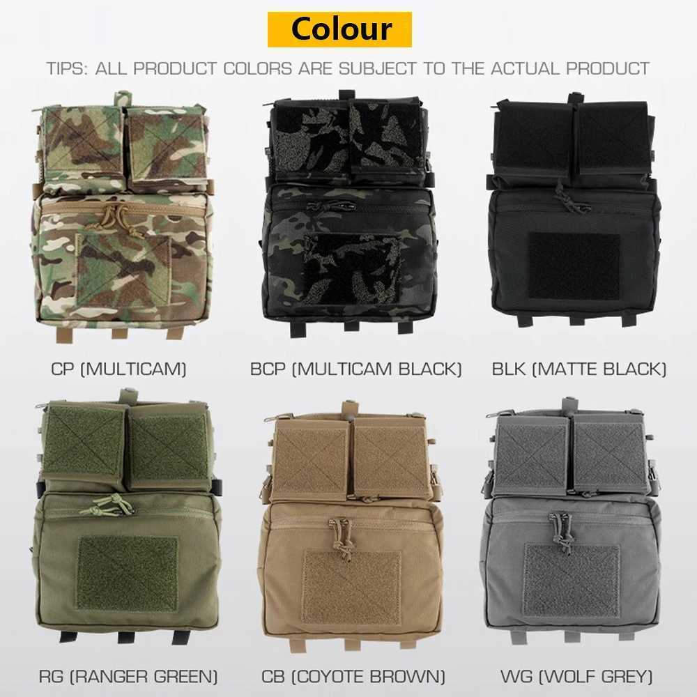 Panneau avancé sac à dos tactique plaque bouteille couverture sac armée chasse Airsoft gilet accessoires pour LV-119 Military Assault Vest 240315