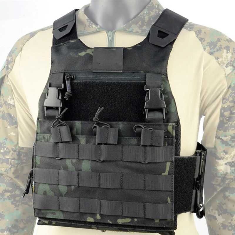 Tactical Vests FCSK Tactical Vest Holder Speedometer with Flexible Triple Magazine on Front Panel Airsoft Hunting Vest 240315