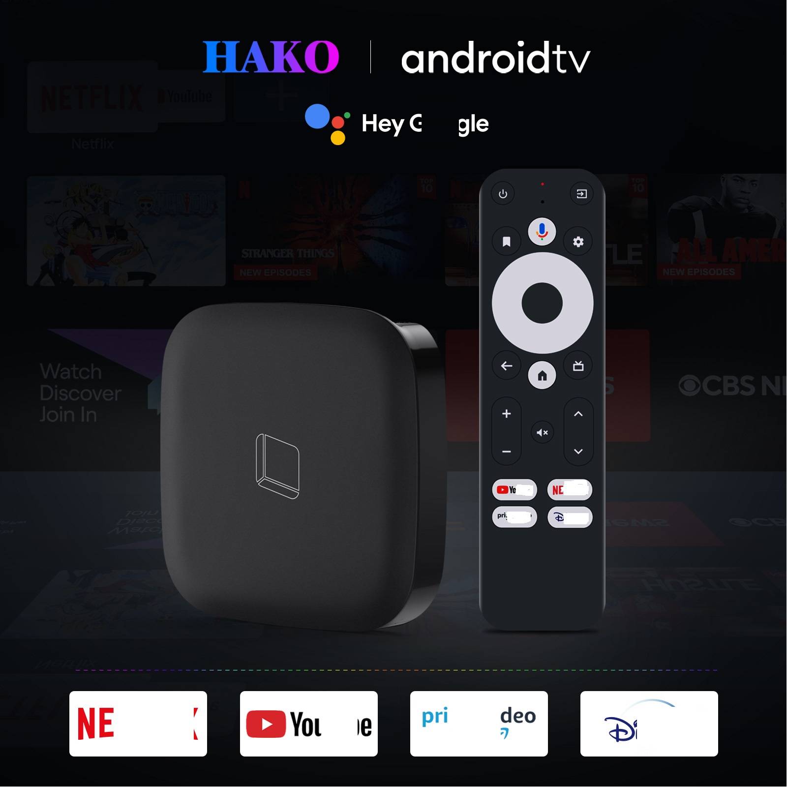HAKO Pro D0by Amlogic S905Y4-B 2GB 4GB 16GB 32GB 64GB 100M LAN 2,4G 5G Dual Wifi BT5.0 4K HDR Smart TV Box Android 11