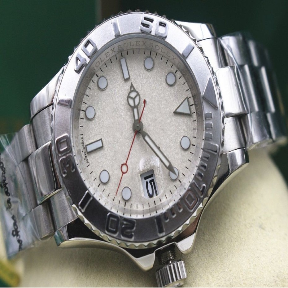 Luxo de alta qualidade 16622 auto 40mm pulseira aço inoxidável masculino relógio mecânico automático luminoso esporte relógios pulso301m