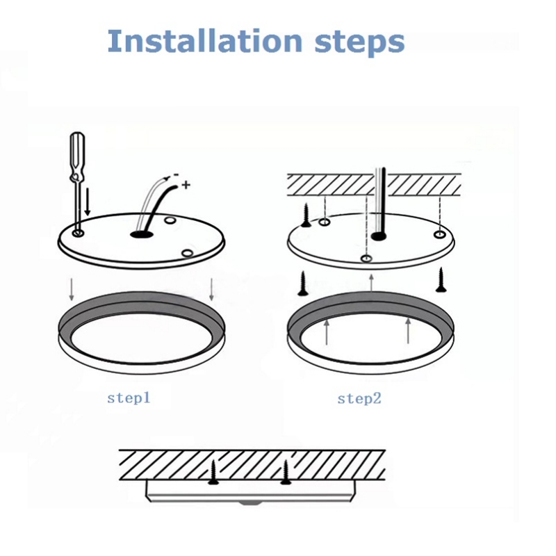 Topoch 4-pack 12V RV takljus ytmonterad ultra tunn kupol lampa kabin puck downlight 7/14/18 cm 24V LED-panel för husbil skåpbil trailer takbelysning ögonvård