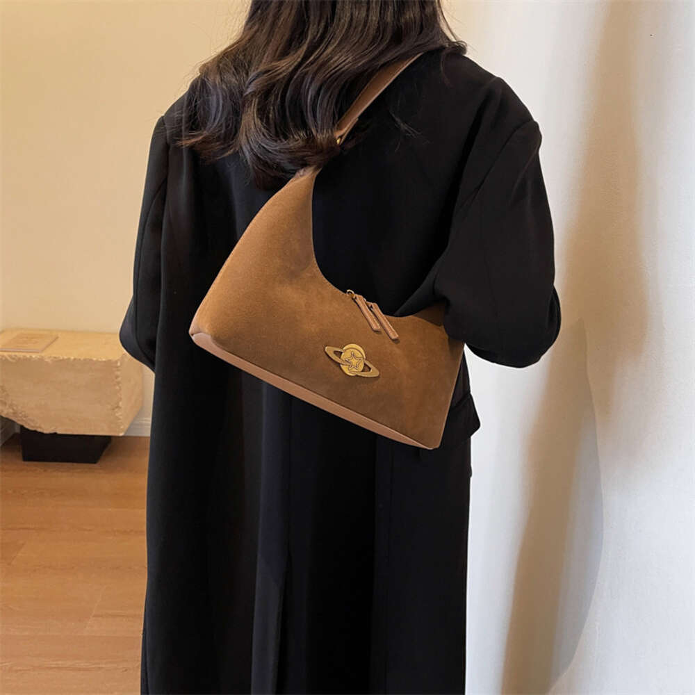 Factory Stores Trendy Texture Underarm Bag 2024 Spring New Fashion Versatile Shoulder Casual Simple Handbag