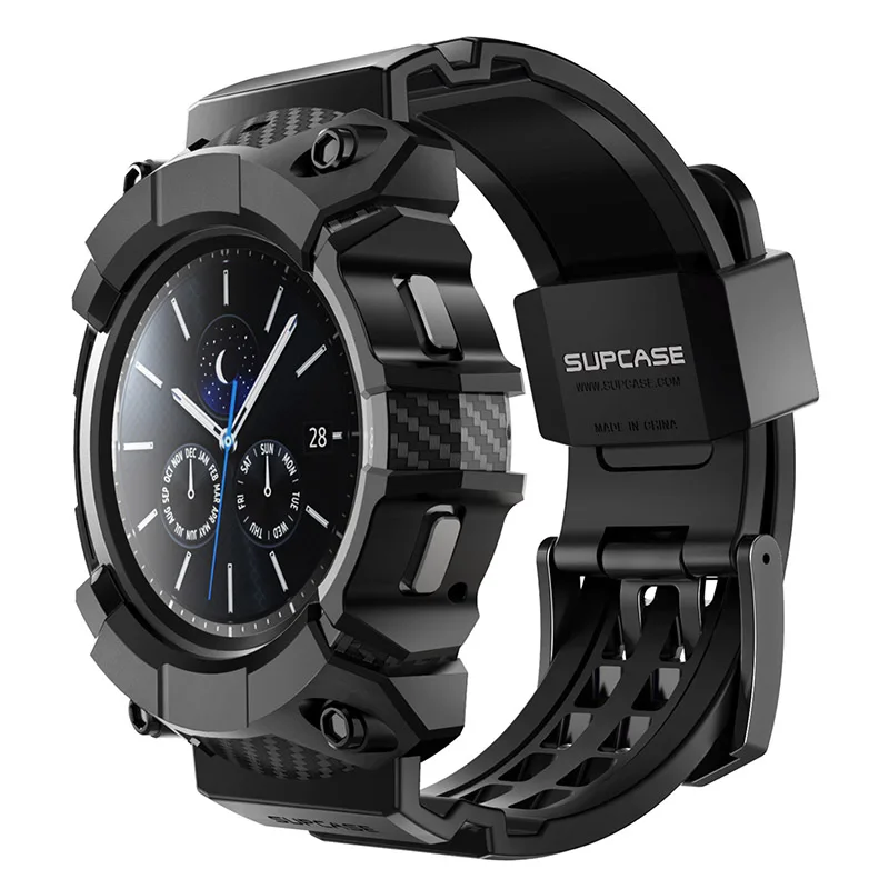 Cases voor Samsung Galaxy Watch 4 Classic Case 46mm 2021 Release SUPCASE UB Pro Robuuste beschermhoes met horlogebandbanden