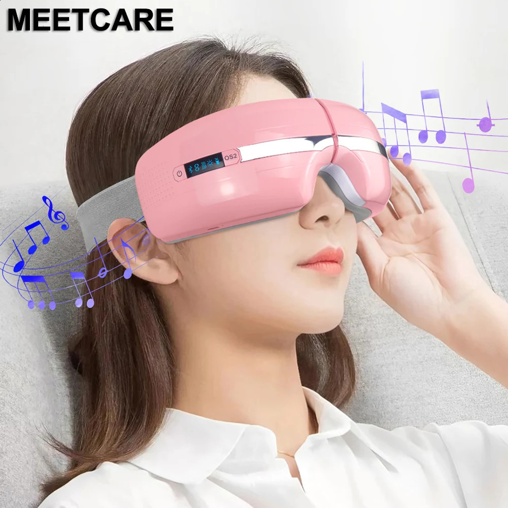 Masseur pour les yeux Airbag intelligent Vibration Compresse Massage Bluetooth Musique Soulagement de la fatigue Relax Migraines Sommeil Améliorer 240309