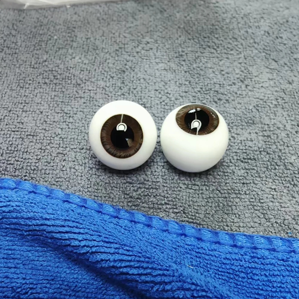 Glass Eyes Round Ball Movable Glass Eyeballs Doll Accessories 18mm Eyes Gifts 240304