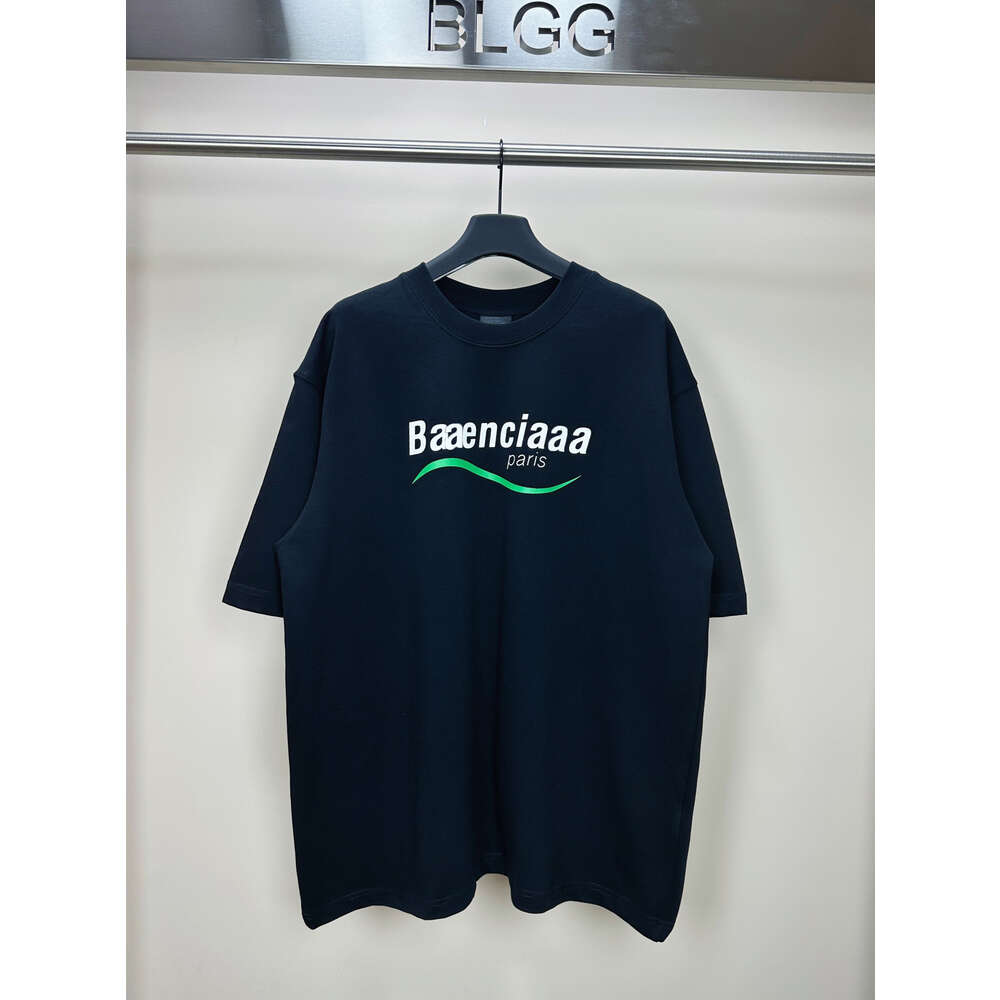 led balenciagia track abiti firmati triple s balanciaga Tshirt extremeHigh Version Paris Primaveraestate New Classic Past Logo stampato su puro cotone Correct b Fam