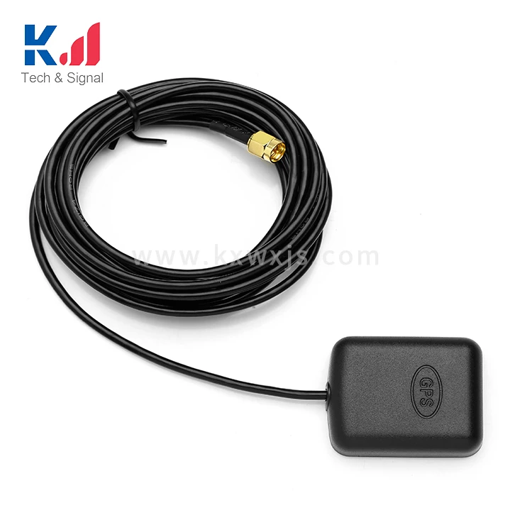 Waterproof Active gnss gps antenna satellite antennas module external DVD navigation car antenna with FAK SMA Connectors RG174