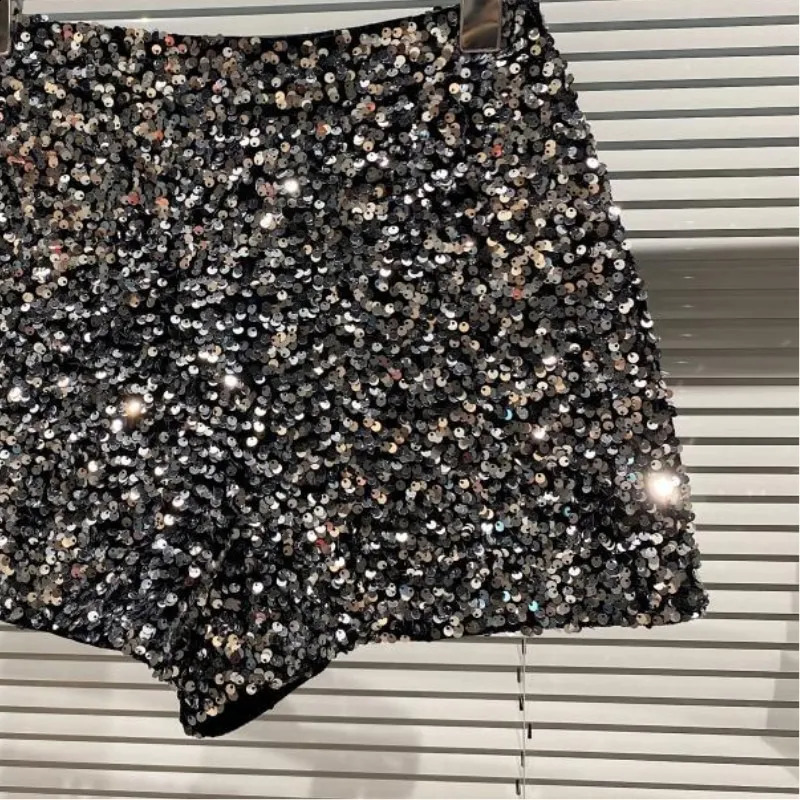 Moda Baby Girl Bling Paillettes Pantaloncini Bambino Adolescenti Bambino Pantaloni corti lucidi Kid Pant Party Club Vestiti bambini 1-14 anni 240315