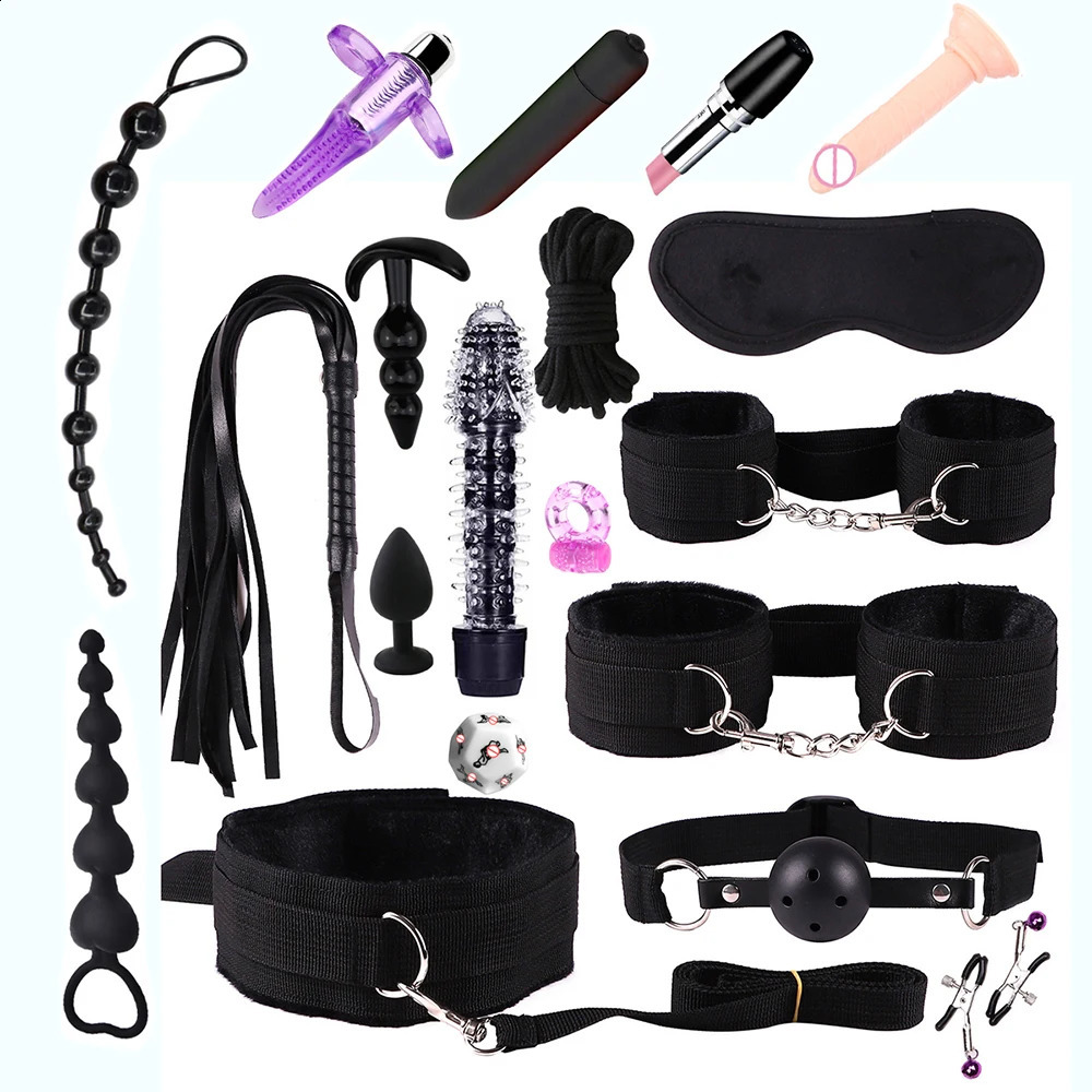 Speeltjes voor Vrouwen Koppels Sex Bondage Gear Set Handboeien Sex Games speelgoed voor volwassenen 18 Sexshop erotische accessoires 240312