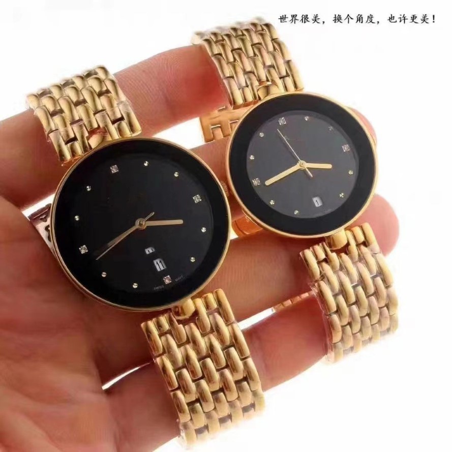 Montres-bracelets hommes marque femmes montres joker dames montres-bracelets amoureux classique en acier inoxydable mouvement à quartz japonais couple wa239r