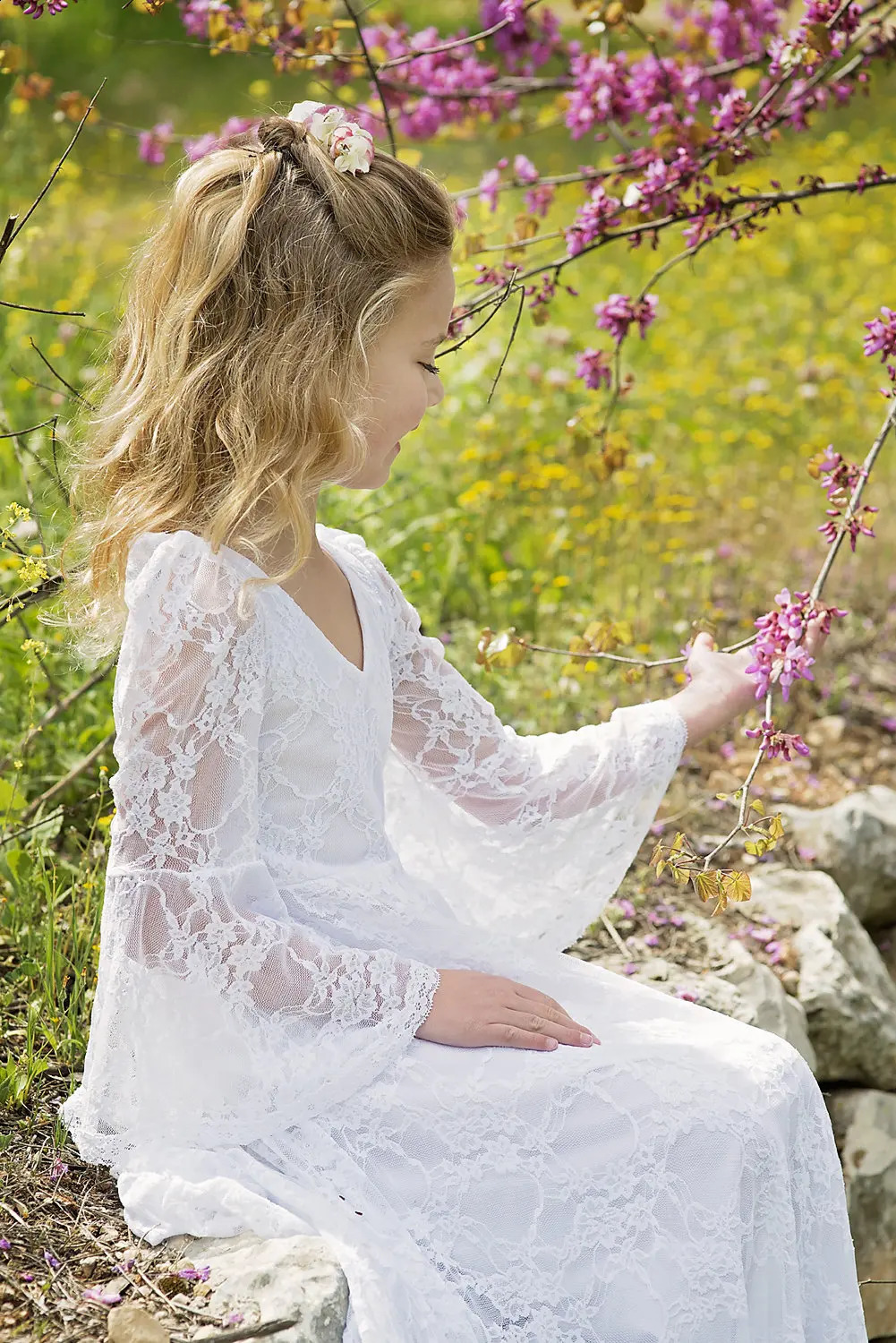 211Years Boho Flower Girl Dress for Wedding Girl