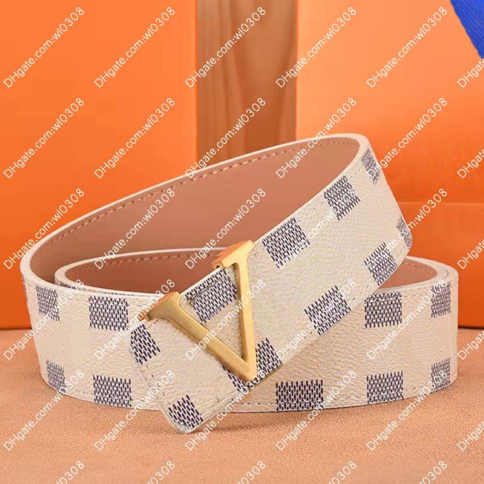 Ceinture de luxe pour hommes de haute qualité Business Casual Fashion Classic Print Designers Ceintures M9608 Ceinture de créateur de mode pour femmes wi260F